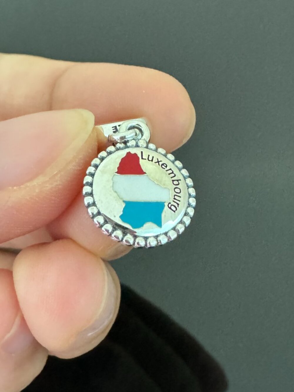 Pandora Luxembourg Flag Exclusive Charm